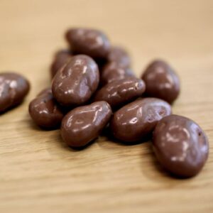 Dates wrapped in milk chocolate